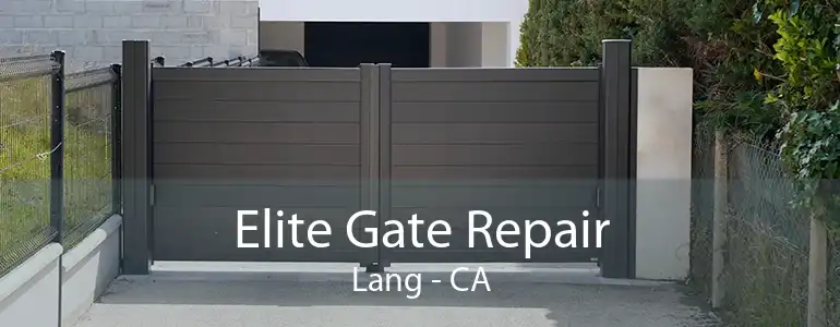 Elite Gate Repair Lang - CA